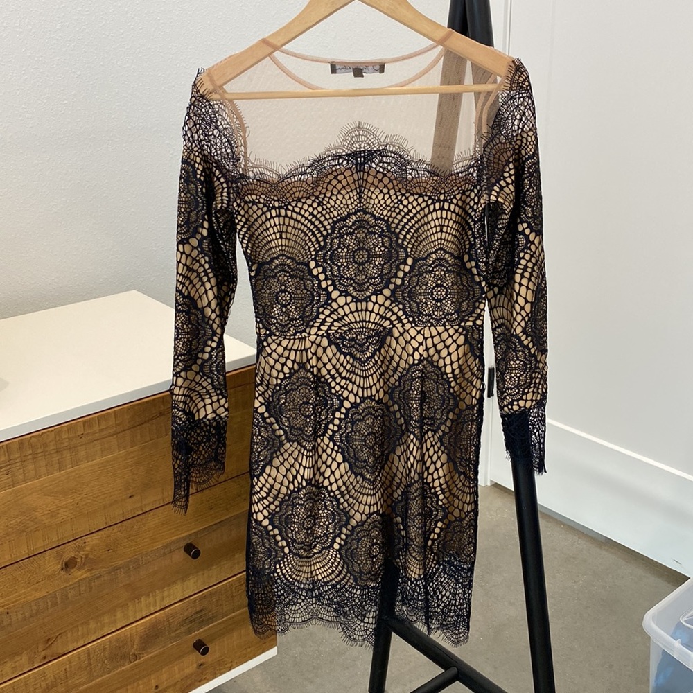 For Love & Lemons-Black Lace Dress - Picture 3 of 11